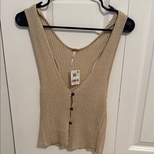 Free People Sleeveless Knit Top